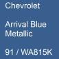 Preview: Chevrolet, Arrival Blue Metallic, 91 / WA815K.